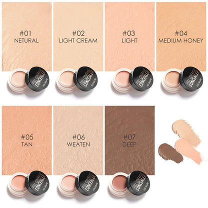 Waterproof Full Coverage Concealer - Long-lasting, Oil-Control Cream