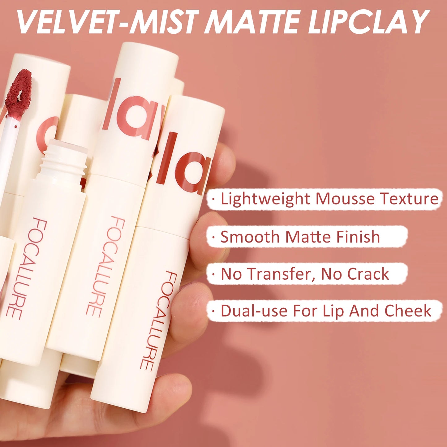 Velvet Matte Liquid Lipstick - Waterproof, Long-lasting & Lightweight