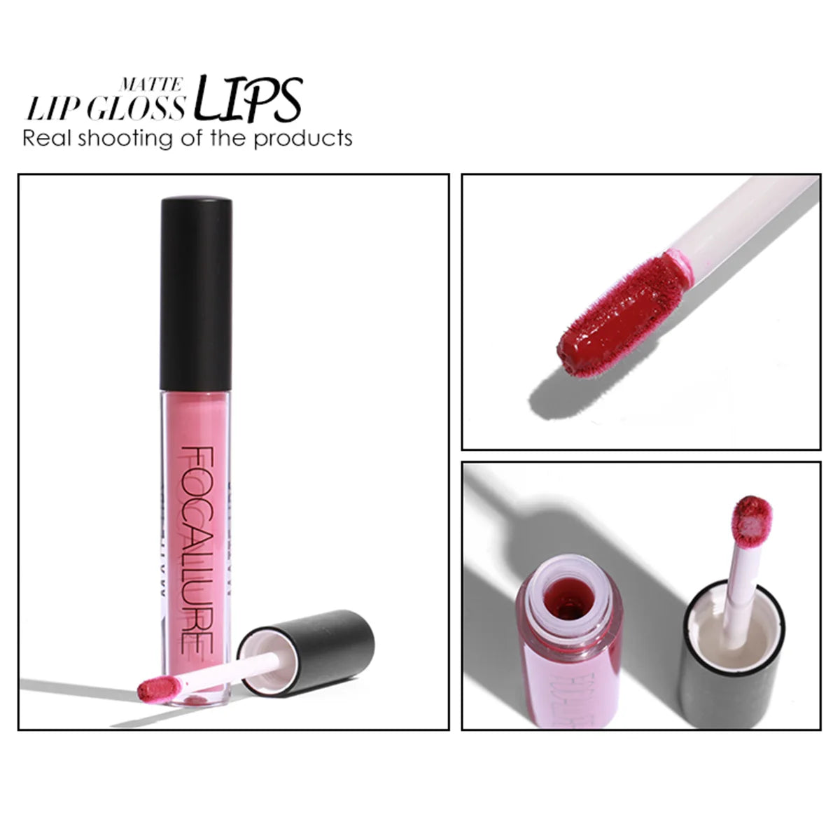 Matte Liquid Lipstick, Long-Lasting, Waterproof, Non-Stick, Lip Gloss