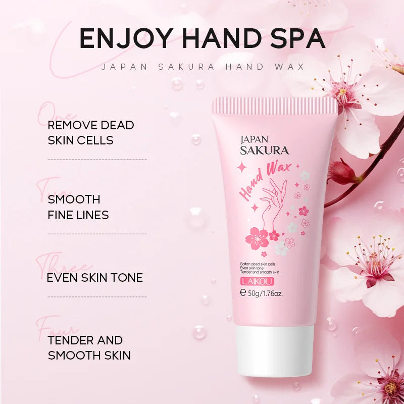 Sakura Hand Wax - Moisturizing, Exfoliating, Repairing Calluses & Paraffin Care