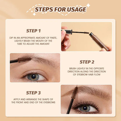 Waterproof Eyebrow Gel - 6 Colors, Long-Lasting