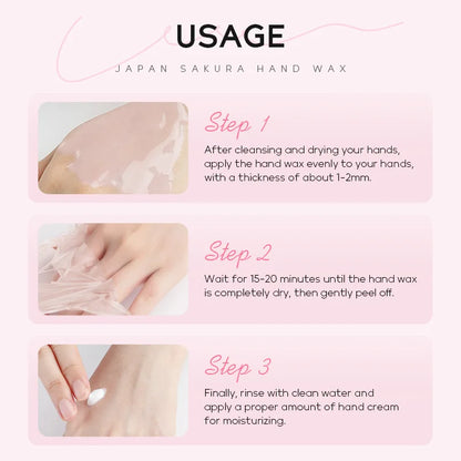 Sakura Hand Wax - Moisturizing, Exfoliating, Repairing Calluses & Paraffin Care