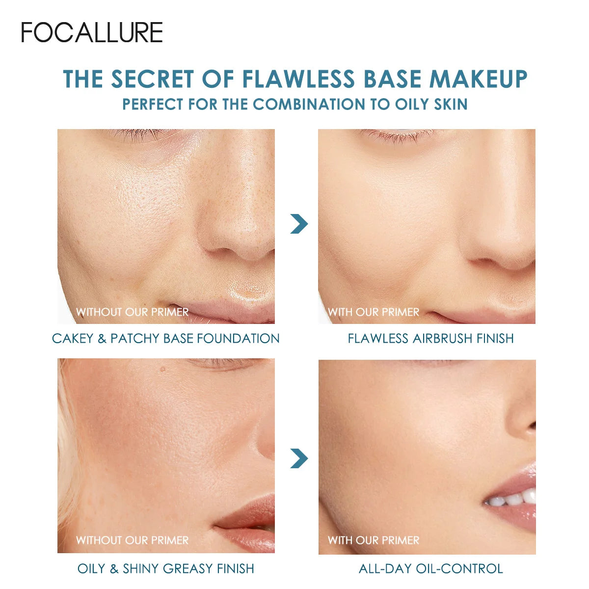 Oil Control Face Primer Gel - Long-lasting Pore-Blurring Makeup